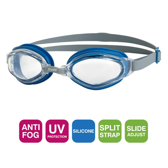 Schwimmbrille Endura Max Grau-Blau Zoggs 461110GYBLCLR