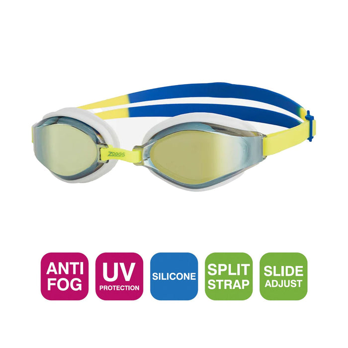 Schwimmbrille Endura Max Titan Gelb-Blau Spiegellinsen-Limettengrün Zoggs 461111YLBLMLM