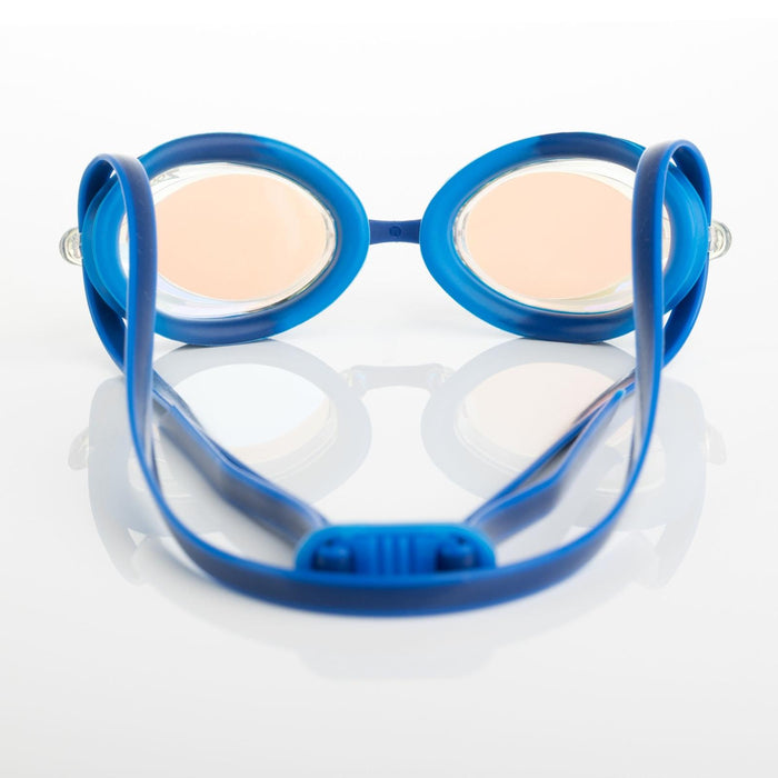 Schwimmbrille Racer Titan Blau-Hell Spiegellinsen-Klar Zoggs 461112BLLBMCL