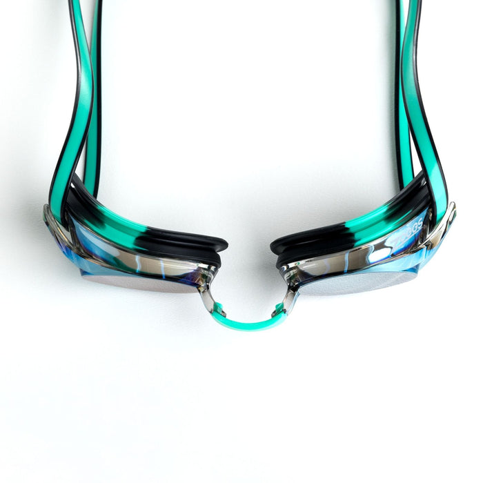 Schwimmbrille Racer Titan Grün-Schwarz Spiegellinsen-Gold Zoggs 461112GNBKMGD