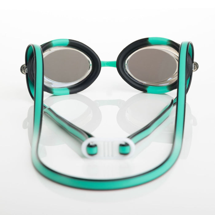 Schwimmbrille Racer Titan Grün-Schwarz Spiegellinsen-Gold Zoggs 461112GNBKMGD