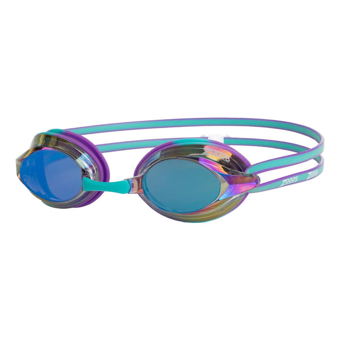 Schwimmbrille Racer Titan Violett-Türkis Spiegellinsen-Blau Zoggs 461112VITQMBL