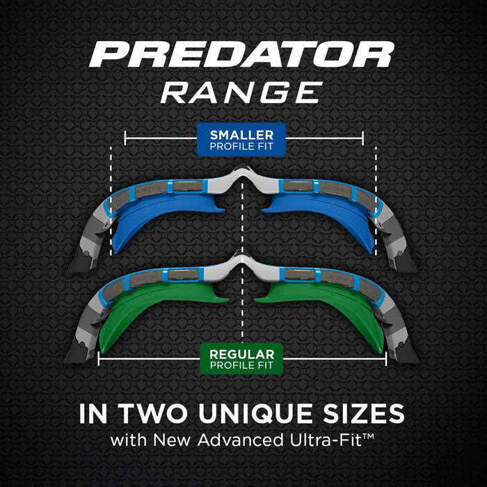 Schwimmbrille Predator Titan Reactor Grau-Türkis Regular Zoggs 461113GYTQRTIR
