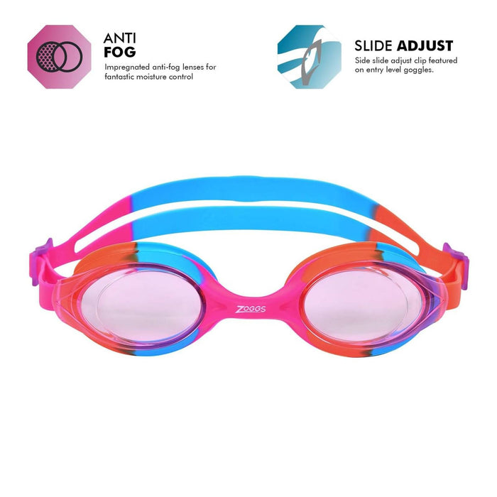 Schwimmbrille Bondi Junior Pink-Orange Tönung-Pink Linsen Zoggs 461301PKORTPK