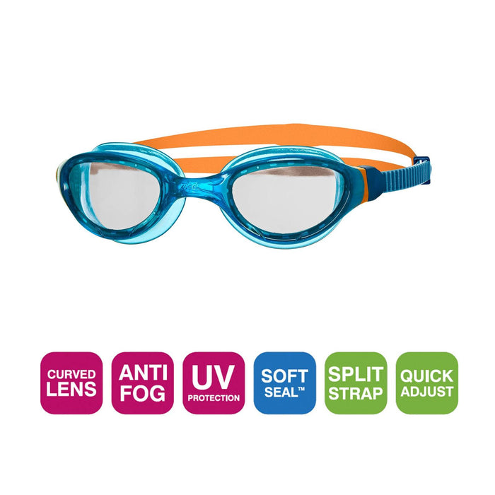 Schwimmbrille Phantom 2.0 Junior Blau-Orange Zoggs 461312BLORCLR