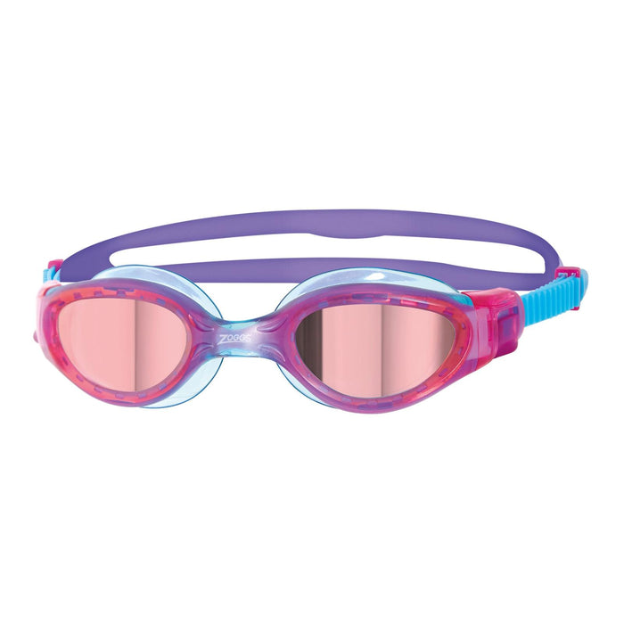 Schwimmbrille Phantom Elite Mirror Junior Pink-Blau Spiegel-Rot Linsen Zoggs 461316PKBLMRD