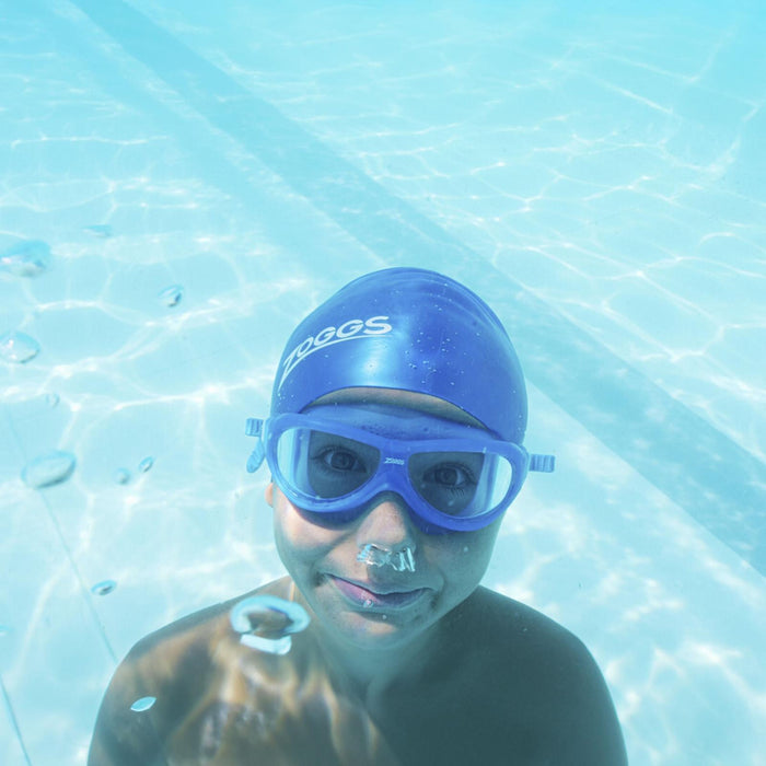 Schwimmmaske Phantom Junior Blau-Weiß Tönung-Blaue Linsen Zoggs 461317BLWHTBL