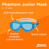 Schwimmmaske Phantom Junior Pink-Weiß Tönung-Blaue Linsen Zoggs 461317PKWHTBL