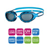 Schwimmbrille Predator Junior Hellblau-Blau Tönung-Rauch Linsen Zoggs 461319LBBLTSM