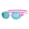 Schwimmbrille Predator Junior Pink-Türkis Tönung-Blaue Linsen Zoggs 461319PKTQTBL