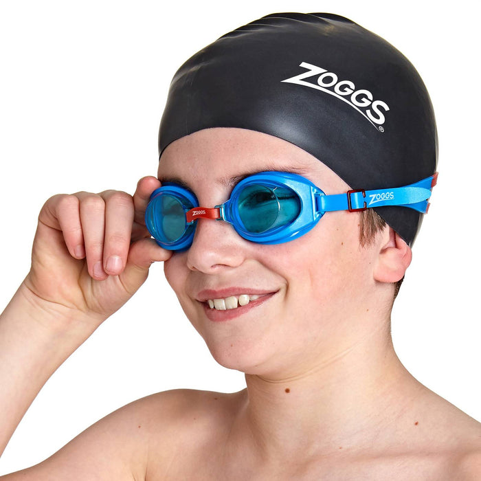 Schwimmbrille Ripper Junior Blau-Rot Tönung-Blaue Linsen Zoggs 461323BLRDTBL