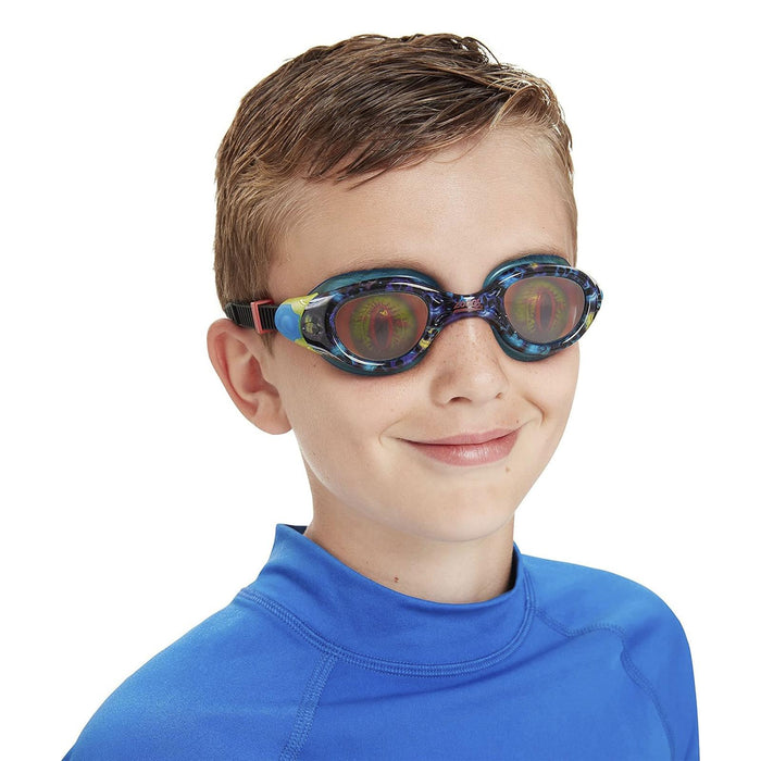 Schwimmbrille Sea Demon Junior Schwarz-Blau Hologramm Linsen Zoggs 461324BKBLHOL