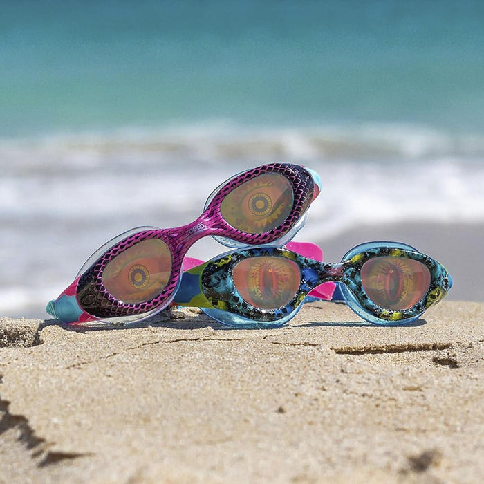 Schwimmbrille Sea Demon Junior Schwarz-Blau Hologramm Linsen Zoggs 461324BKBLHOL