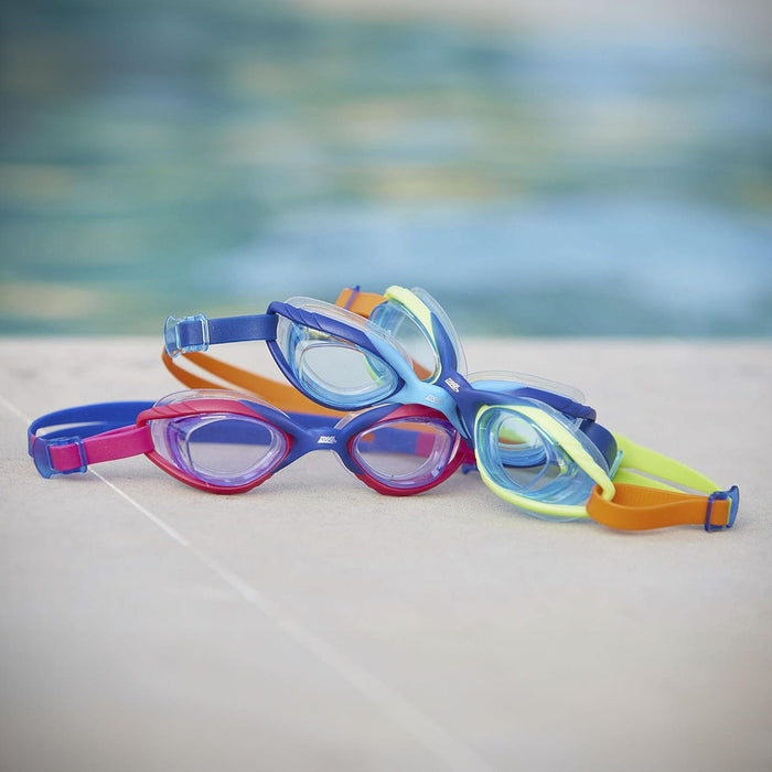 Schwimmbrille Sonic Air 2.0 Junior Blau-Orange Tönung-Blaue Linsen Zoggs 461325BLORTBL