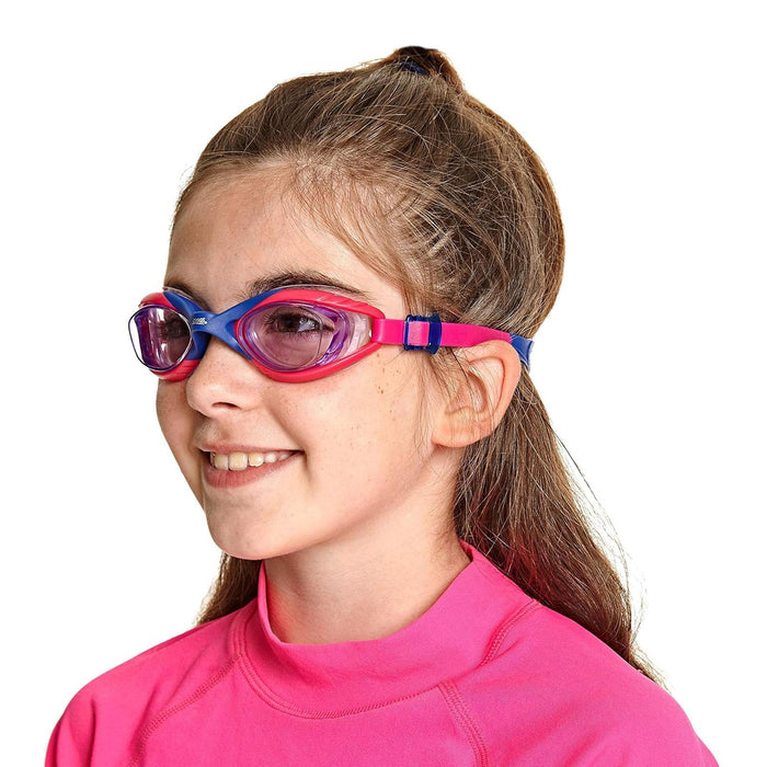 Schwimmbrille Sonic Air 2.0 Junior Blau-Pink Tönung-Lila Linsen Zoggs 461325BLPKTPU