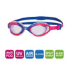 Schwimmbrille Sonic Air 2.0 Junior Blau-Pink Tönung-Lila Linsen Zoggs 461325BLPKTPU