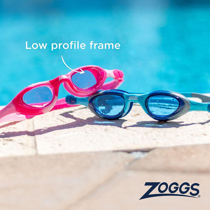 Schwimmbrille Super Seal Junior Blau-Camo Tönung-Blaue Linsen Zoggs 461327BLCMTBL