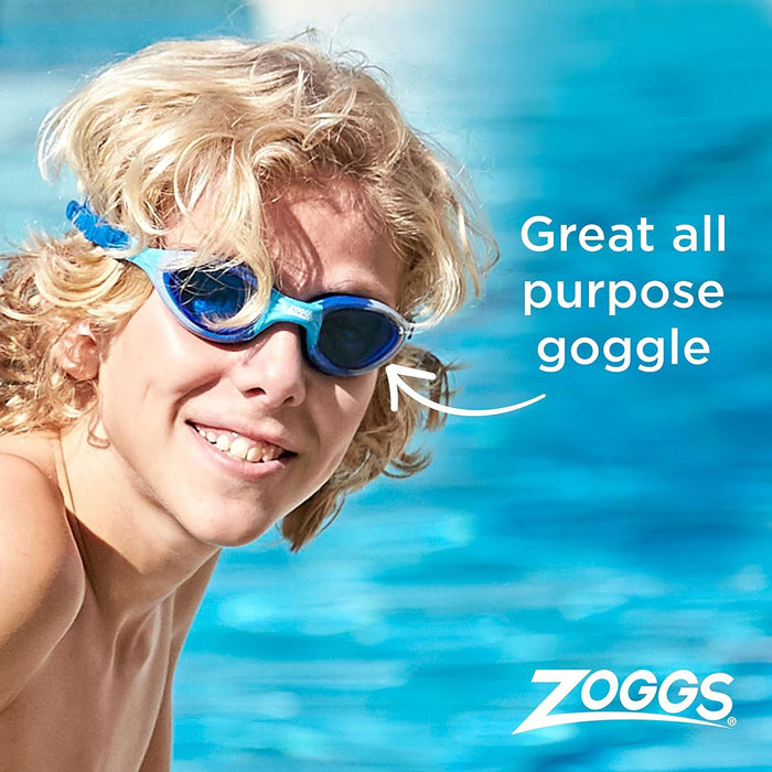 Schwimmbrille Super Seal Junior Blau-Camo Tönung-Blaue Linsen Zoggs 461327BLCMTBL