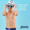 Schwimmbrille Super Seal Junior Blau-Camo Tönung-Blaue Linsen Zoggs 461327BLCMTBL