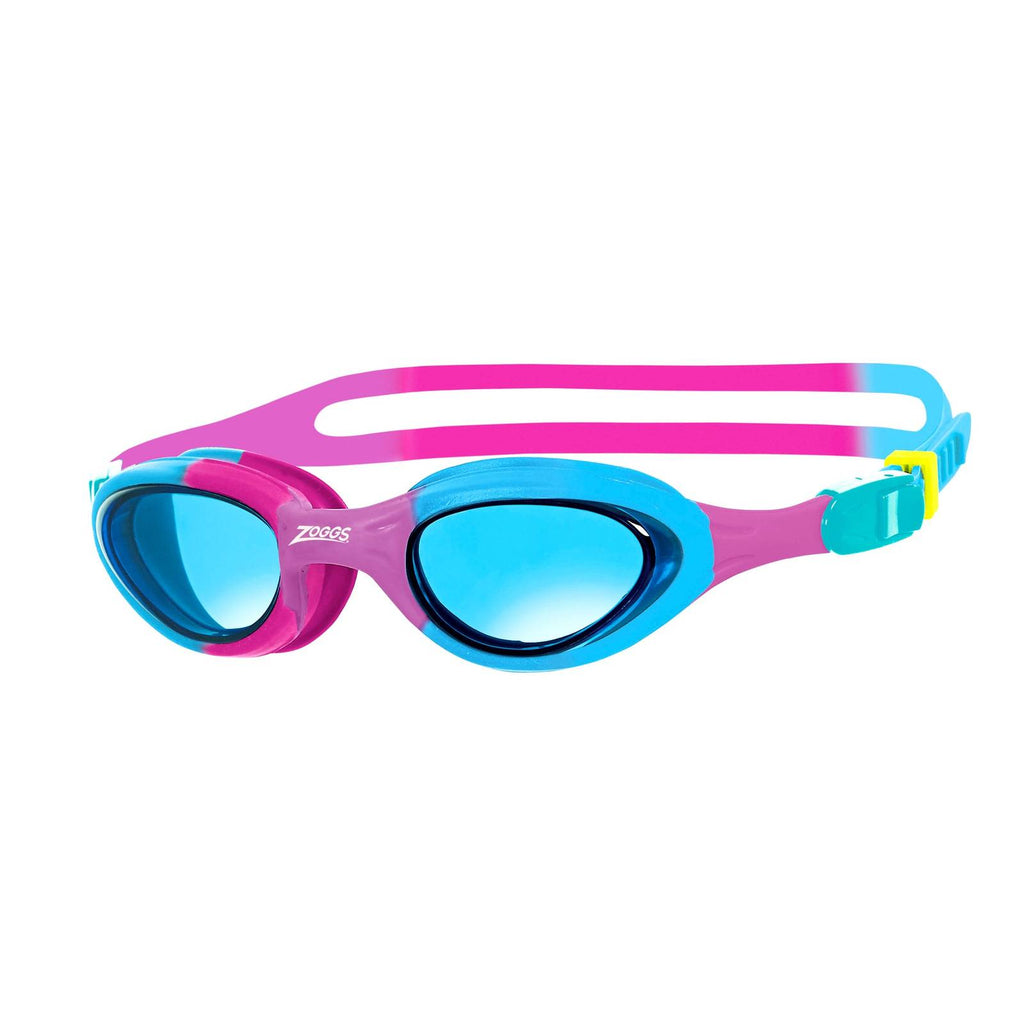 Schwimmbrille Super Seal Junior Pink-Blau Tönung-Blaue Linsen Zoggs 461327PKBLTBL