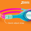 Schwimmbrille Super Seal Junior Pink-Blau Tönung-Blaue Linsen Zoggs 461327PKBLTBL