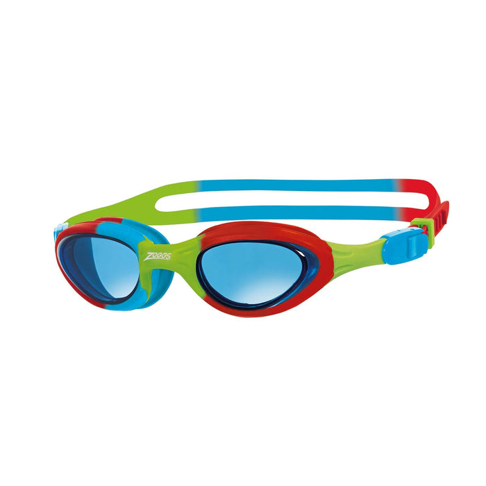 Schwimmbrille Super Seal Junior Rot-Blau Tönung-Blaue Linsen Zoggs 461327RDBLTBL