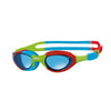 Schwimmbrille Super Seal Junior Rot-Blau Tönung-Blaue Linsen Zoggs 461327RDBLTBL