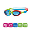 Schwimmbrille Super Seal Junior Rot-Blau Tönung-Blaue Linsen Zoggs 461327RDBLTBL