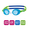 Schwimmbrille Little Ripper Aqua-Grün Tönung-Blaue Linsen Zoggs 461417AQGNTBL