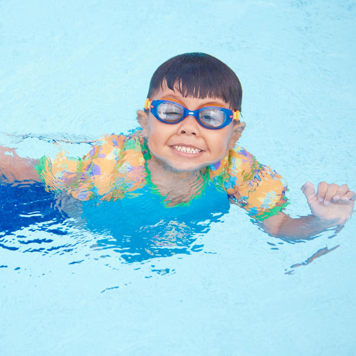 Schwimmbrille Little Sonic Air Kids Blau-Grün Tönung-Blaue Linsen Zoggs 461418BLGNTBL