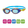 Schwimmbrille Little Sonic Air Kids Blau-Grün Tönung-Blaue Linsen Zoggs 461418BLGNTBL