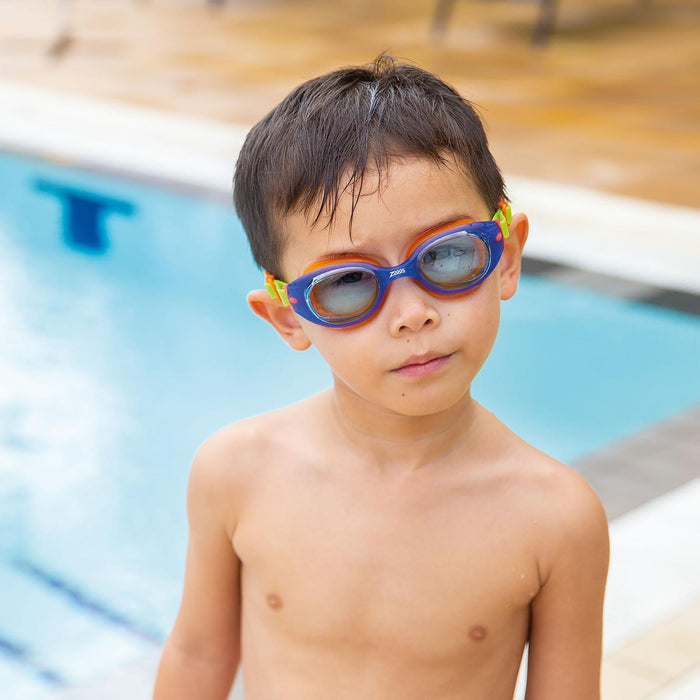 Schwimmbrille Little Sonic Air Kids Blau-Grün Tönung-Blaue Linsen Zoggs 461418BLGNTBL