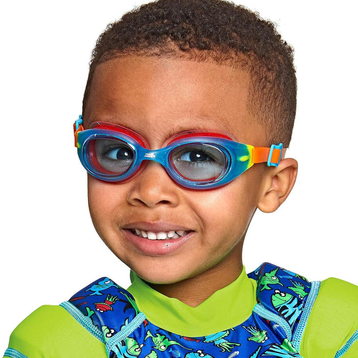 Schwimmbrille Little Sonic Air Kids Blau-Orange Tönung-Blaue Linsen Zoggs 461418BLORTBL