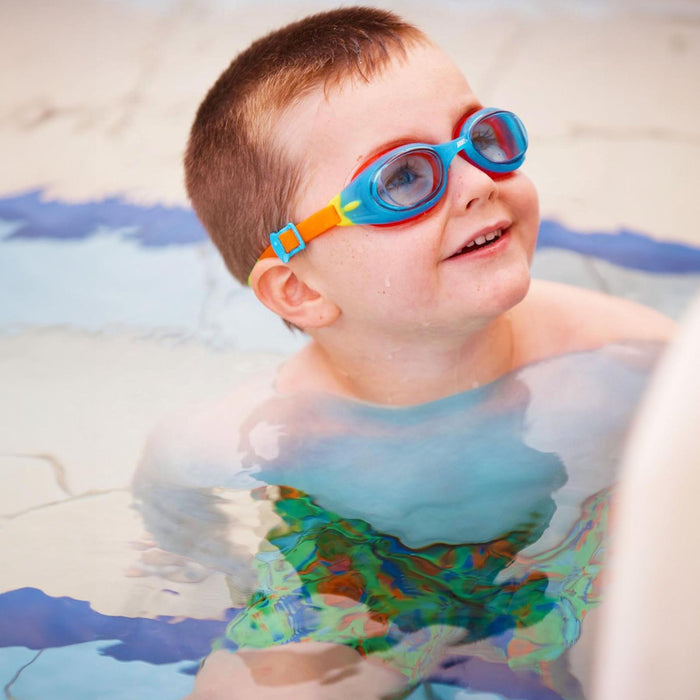 Schwimmbrille Little Sonic Air Kids Blau-Orange Tönung-Blaue Linsen Zoggs 461418BLORTBL