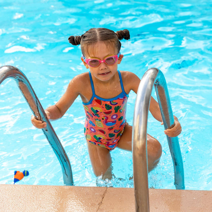 Schwimmbrille Little Sonic Air Kids Pink-Grün Tönung-Lila Linsen Zoggs 461418PKGNTPU