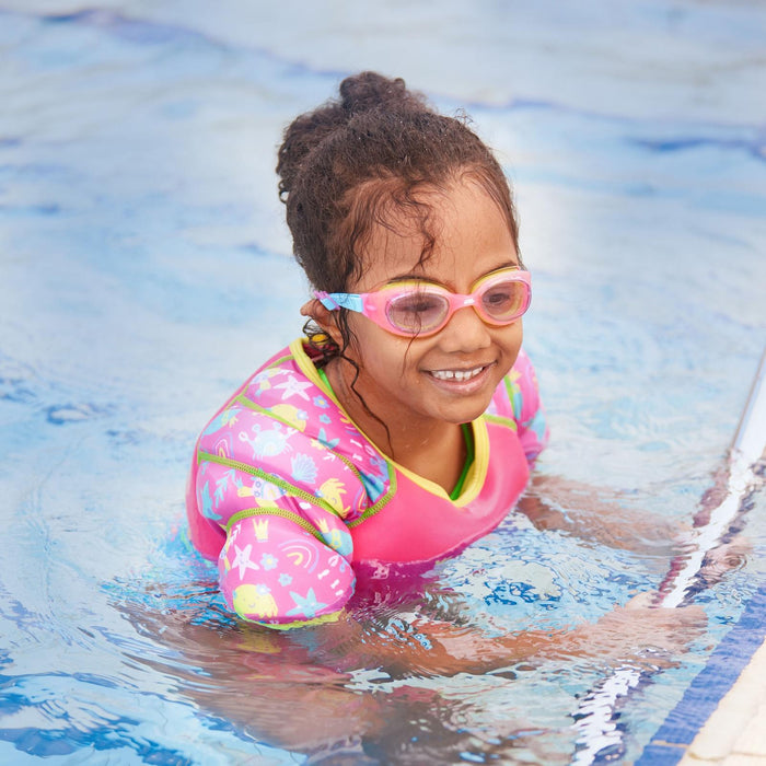 Schwimmbrille Little Sonic Air Kids Pink-Grün Tönung-Lila Linsen Zoggs 461418PKGNTPU