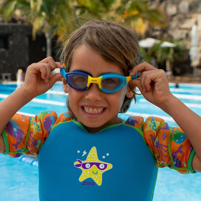 Schwimmbrille Little Super Seal Kids Blau-Gelb Zoggs 461419BLYLCLR