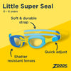Schwimmbrille Little Super Seal Kids Blau-Gelb Zoggs 461419BLYLCLR