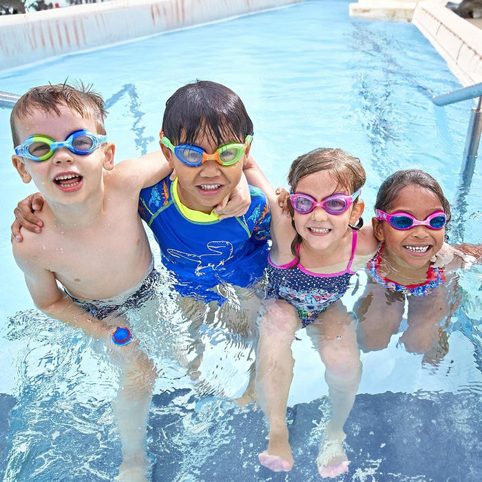 Schwimmbrille Little Super Seal Kids Orange-Grün Zoggs 461419ORGNCLR