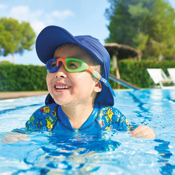 Schwimmbrille Little Super Seal Kids Orange-Grün Zoggs 461419ORGNCLR