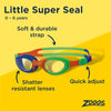 Schwimmbrille Little Super Seal Kids Orange-Grün Zoggs 461419ORGNCLR