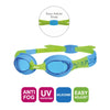 Schwimmbrille Little Twist Kids Blau-Grün Tönung-Blaue Linsen Zoggs 461421BLGNTBL