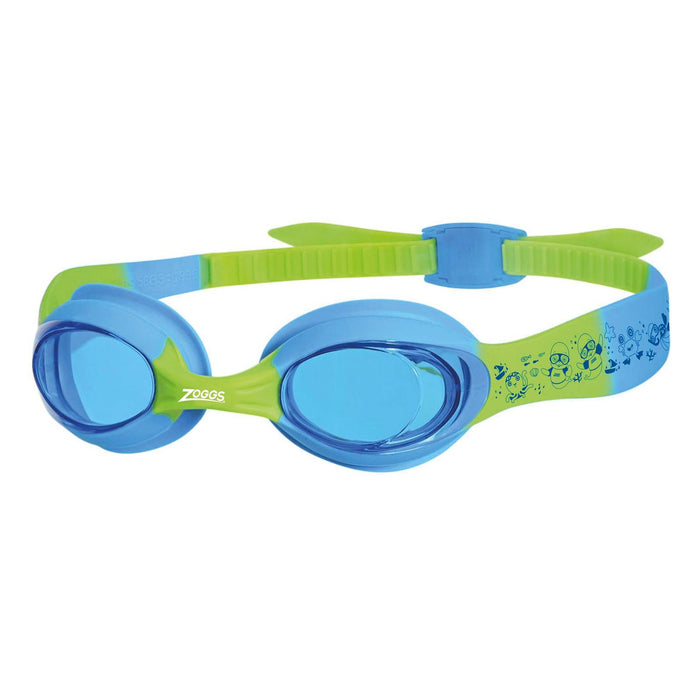 Schwimmbrille Little Twist Kids Blau-Grün Tönung-Blaue Linsen Zoggs 461421BLGNTBL