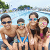 Schwimmbrille Little Twist Kids Blau-Grün Tönung-Blaue Linsen Zoggs 461421BLGNTBL