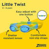 Schwimmbrille Little Twist Kids Blau-Grün Tönung-Blaue Linsen Zoggs 461421BLGNTBL
