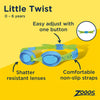 Schwimmbrille Little Twist Kids Pink Tönung-Blaue Linsen Zoggs 461421PKPKTBL