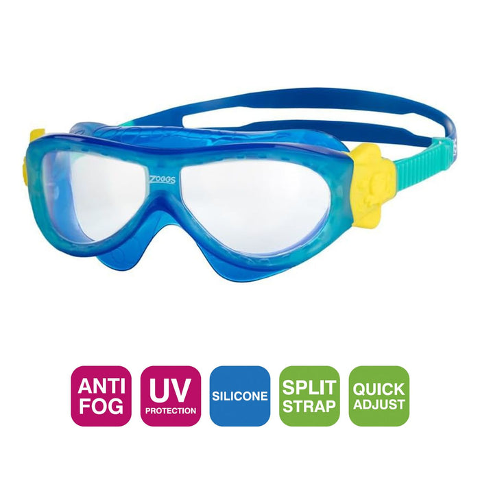 Schwimmmaske Phantom Kids Blau-Türkis Zoggs 461423BLTQCLR