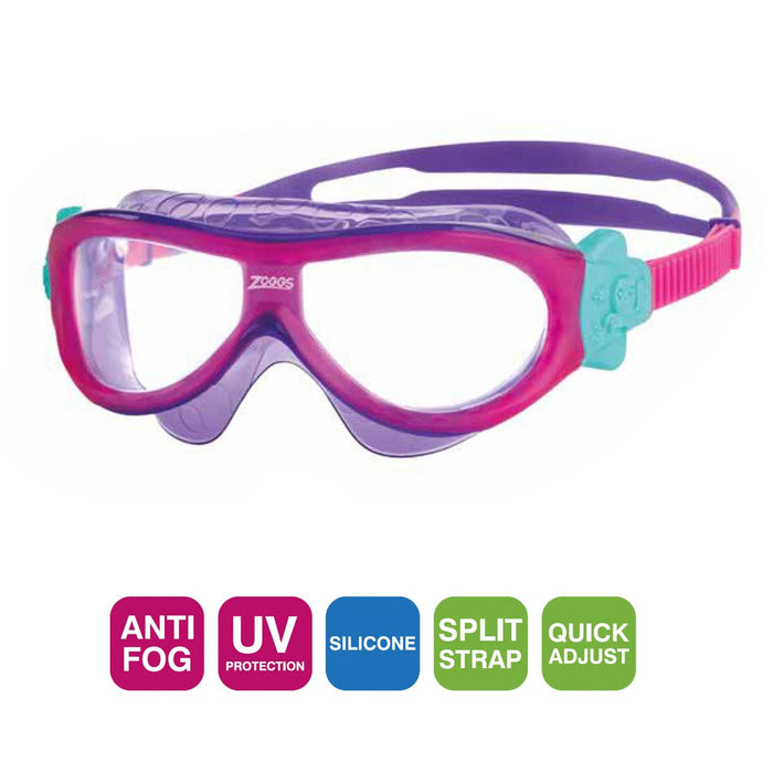 Schwimmmaske Phantom Kids Pink-Violett Zoggs 461423PKVICLR