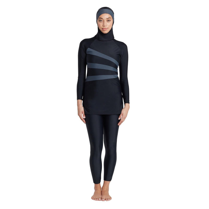 Meelup Modesty Badeanzug Damen Schwarz Größe 46-4XL Zoggs 462163BKGY46