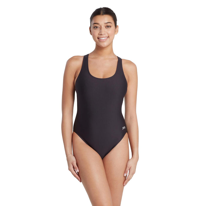 Einteiliger Badeanzug Coogee Sonic Back Damen Schwarz Größe 40-XL Zoggs 462339BK40